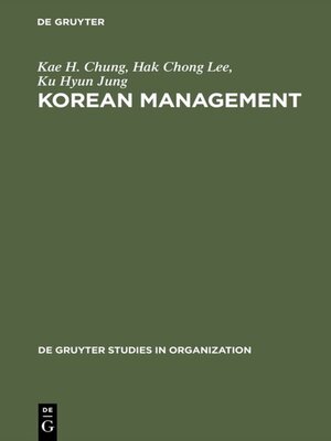 cover image of Korean Management